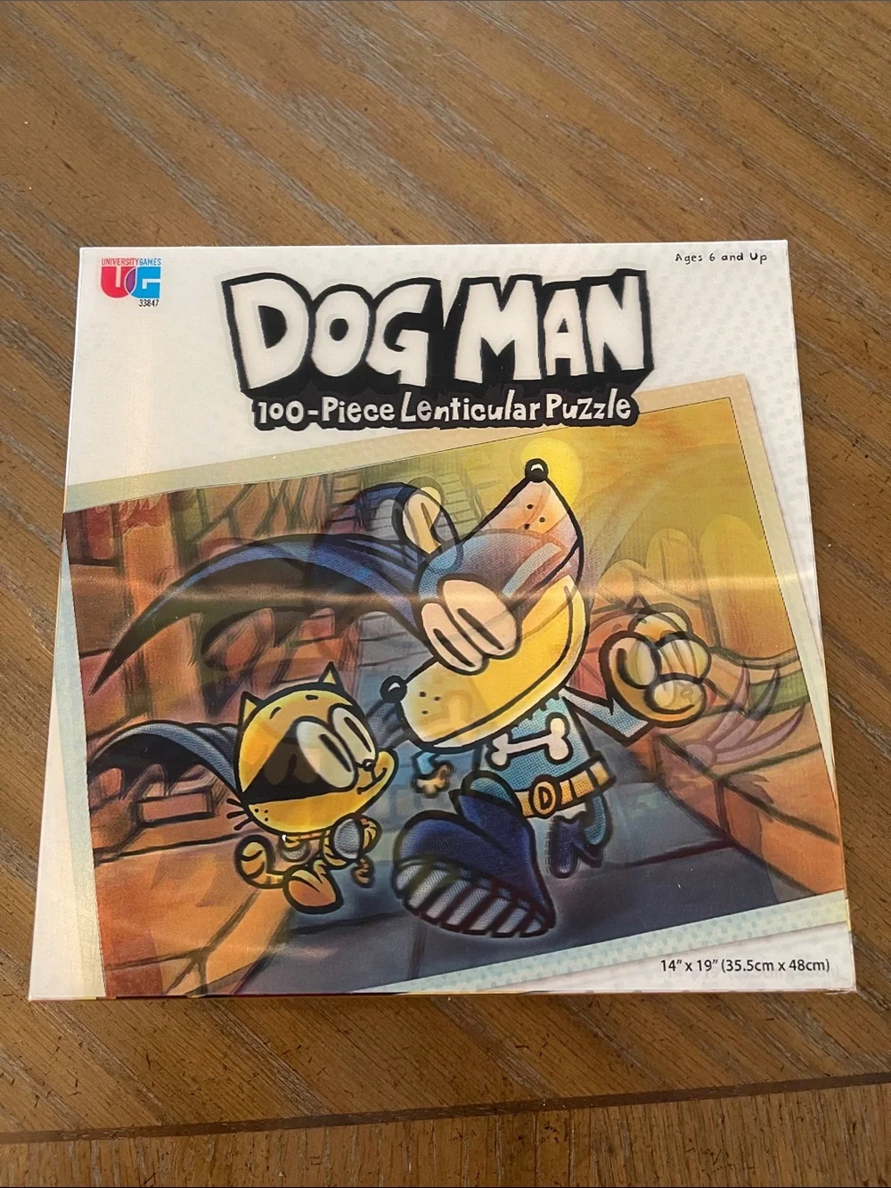 Dog Man 100-Piece Lenticular (3D) Puzzle